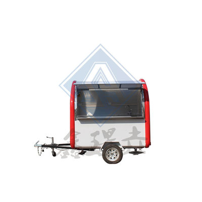 Outdoor Street Food Cart with Canopy Customized 280CM Single/Double Axles Design Mobile