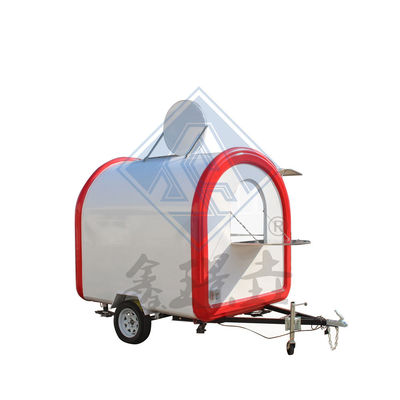 Outdoor Street Food Cart with Canopy Customized 280CM Single/Double Axles Design Mobile