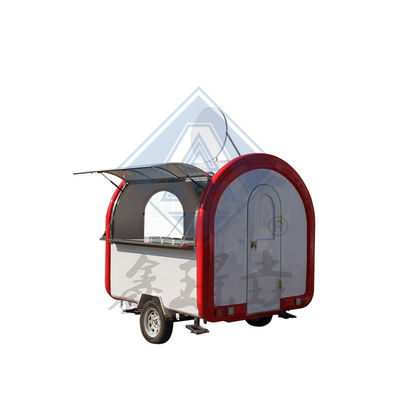 Outdoor Street Food Cart with Canopy Customized 280CM Single/Double Axles Design Mobile