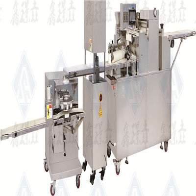 High Capacity Three Core Encrusting and Pancake Forming Machine for Dumpling Production