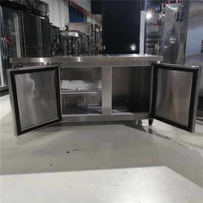 50-300L Capacity Stainless Steel 4 Drawer Freezer Cabinet Work Table Counter Top 110V