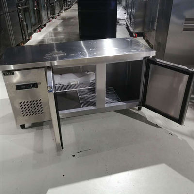 50-300L Capacity Stainless Steel 4 Drawer Freezer Cabinet Work Table Counter Top 110V