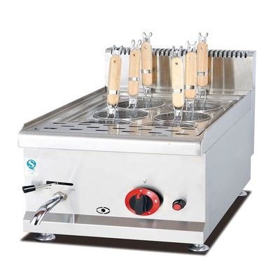Elegant Stainless Steel Desktop Gas Pasta Cooker for Catering Cooking Equipment