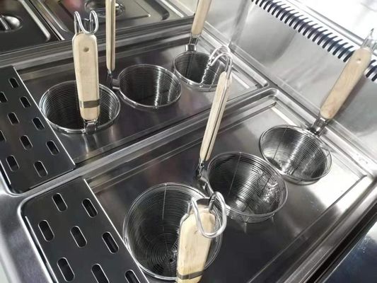 Elegant Stainless Steel Desktop Gas Pasta Cooker for Catering Cooking Equipment