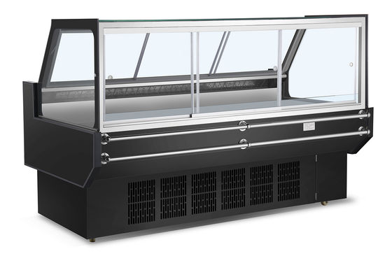 Stainless Steel 201 Material Deli Cooler for Supermarket Meat Display Refrigeration
