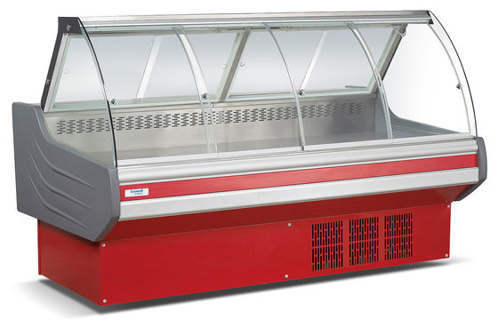 Stainless Steel 201 Material Deli Cooler for Supermarket Meat Display Refrigeration