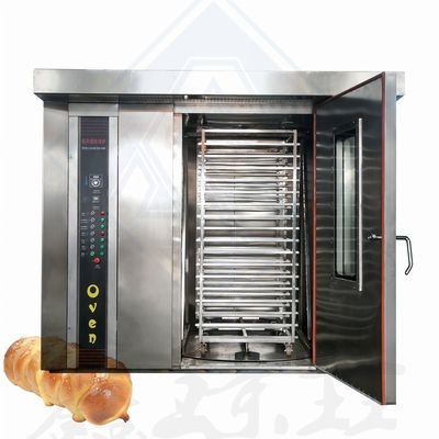 Food Processing Machine 68 Trays Automatic Rotary Oven with Steam Function