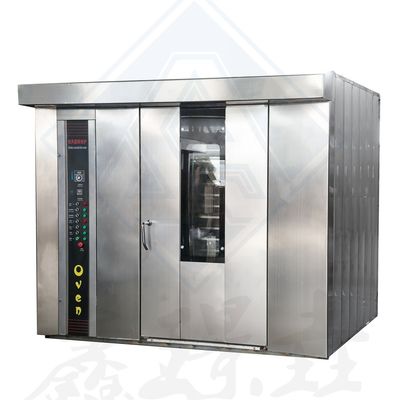 Food Processing Machine 68 Trays Automatic Rotary Oven with Steam Function