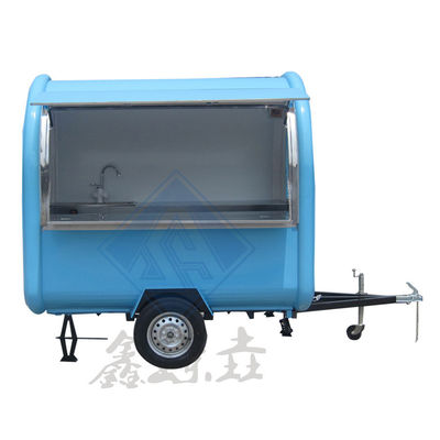 Customized 220CM Single Axle Mobile Food Truck 1000/YEAR for Commercial Catering Users