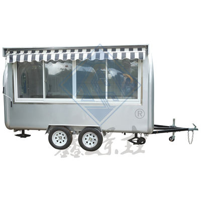 Nice Design Mobile Customized Industrial Round Model Mobile with Canopy Coffee Food Truck