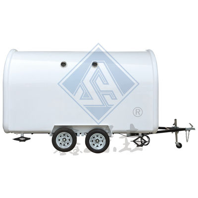 Nice Design Mobile Customized Industrial Round Model Mobile with Canopy Coffee Food Truck