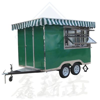 Outdoor Street Vending Mobile Food Truck with Full Kitchen and 320*180*220 Dimensions