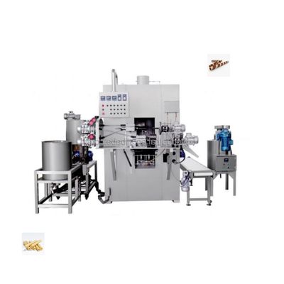 Function Baking Food Production 60 kgs/h Filled Wafer Roll Making Machine Snack Egg Roll Machine