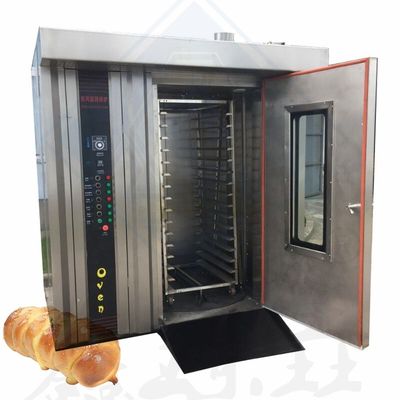Water-based 16/32/68 Trays Gas Electric Diesel Automatic Rotary Oven for Biscuit Cake Bread