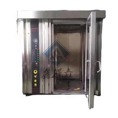 16 Trays Good Gas Electric Diesel with Steam Function Biscuit Cake Bread Automatic Rotary Oven Made
