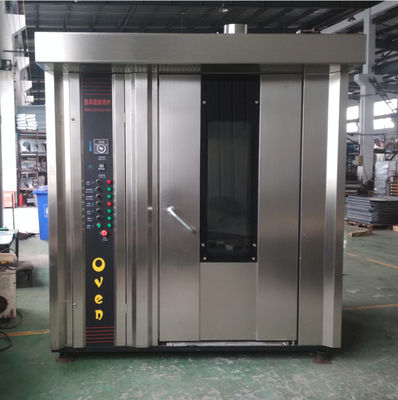 50kg 16 tray Industrial Gas Rotary Baking Oven Bakery Electric Rack French for Baking