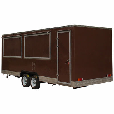 Vending Snack Function 580CM Single/Double Axles Mobile Hot Dog Coffee Food Truck