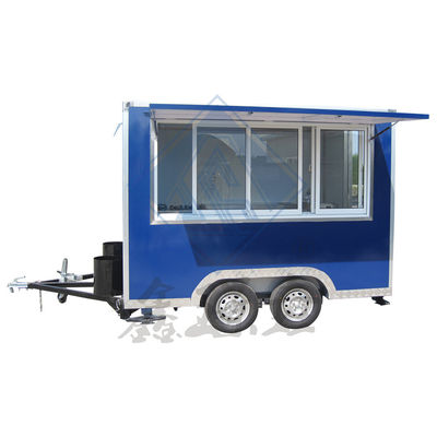 Customized Industrial Square Hot Dog Coffee Food Truck for Outdoor Street Vending