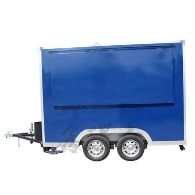 Customized Industrial Square Hot Dog Coffee Food Truck for Outdoor Street Vending