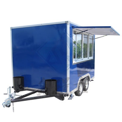 Customized Industrial Square Hot Dog Coffee Food Truck for Outdoor Street Vending