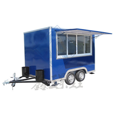 Customized Industrial Square Hot Dog Coffee Food Truck for Outdoor Street Vending