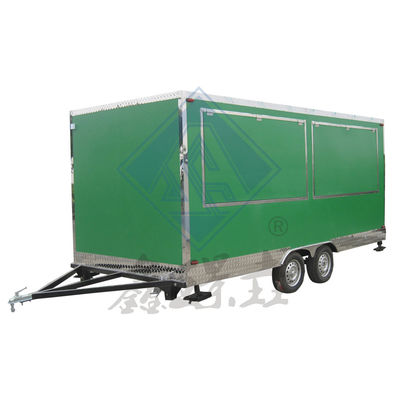 Industrial 450CM Mobile Food Truck with Nice Design and 3KW Customized Cooking Equipment