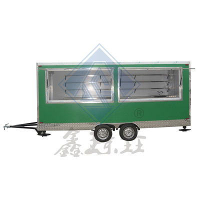 Industrial 450CM Mobile Food Truck with Nice Design and 3KW Customized Cooking Equipment