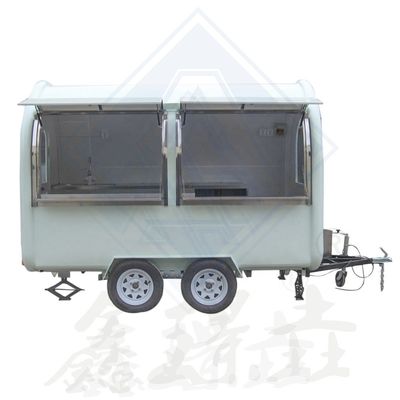 Customized Industrial Round Model Hot Dog Coffee Mobile Food Truck 350CM Single Axle