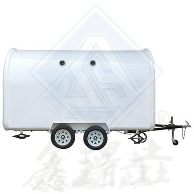 Customized Industrial Round Model Hot Dog Coffee Mobile Food Truck 350CM Single Axle
