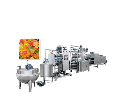Automatic Toffee Candy Lollipop Bear Making Machine 70KW for Candy Production Line