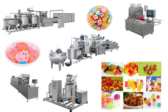 Made 300Kg/h Hard Candy Nice Machine for Toffee Sweets and Lollipop Bear Making Line