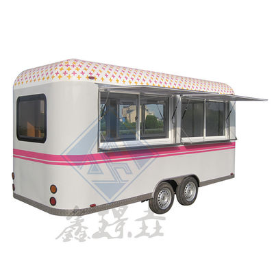 Mobile Outdoor Street Food Cart with Industrial Round Model and Customized Color