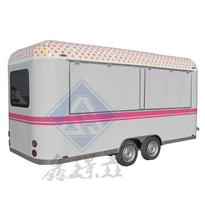 Mobile Outdoor Street Food Cart with Industrial Round Model and Customized Color