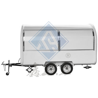 Customized Industrial Round Model Mobile Hot Dog Coffee Food Truck with 3.5M Double Axle
