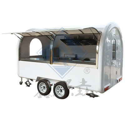Customized Industrial Round Model Mobile Hot Dog Coffee Food Truck with 3.5M Double Axle