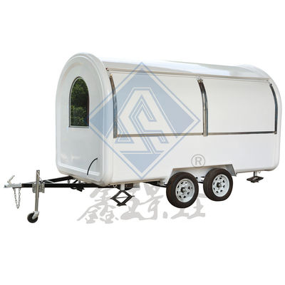 Customized Industrial Round Model Mobile Hot Dog Coffee Food Truck with 3.5M Double Axle