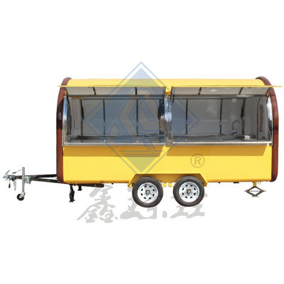 5M Double Axle Nice Design Customized Food Snack Truck Industrial Round Model Mobile