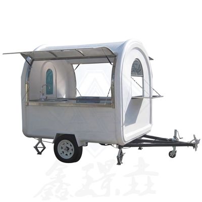Customized Industrial Round Model 2.5M Double Axle Mobile Food Truck for Hot Dog