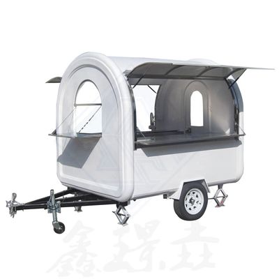 Customized Industrial Round Model 2.5M Double Axle Mobile Food Truck for Hot Dog