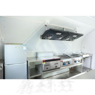 Customized Industrial Round Model Mobile Food Truck for Coffee and Food