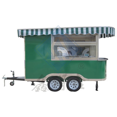 Customized Industrial Round Model Mobile with Canopy Corn Food Truck 5M Double Axle Nice Design