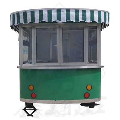 Customized Industrial Round Model Mobile with Canopy Corn Food Truck 5M Double Axle Nice Design