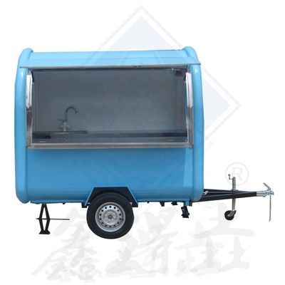 Customized Industrial Round Model Mobile Hot Dog Coffee Food Truck with Long Service Life