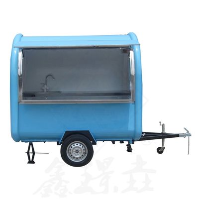 Customized Industrial Round Model Mobile Hot Dog Coffee Food Truck with Long Service Life