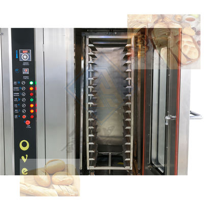 Good 32 Trays Biscuits Pan Cake Bread Automatic Rotary Oven with Steam Function Made