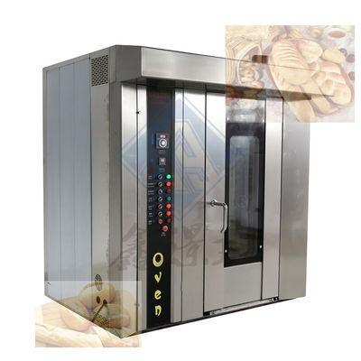 Good 32 Trays Biscuits Pan Cake Bread Automatic Rotary Oven with Steam Function Made