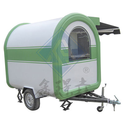 Mobile Customized Industrial Round Model with Canopy Coffee Food Truck 2.2M Double Axle