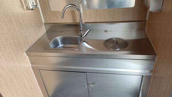Steel Portable 2 Stall Public Toilet Trailer for Commercial and Mobile Convenience