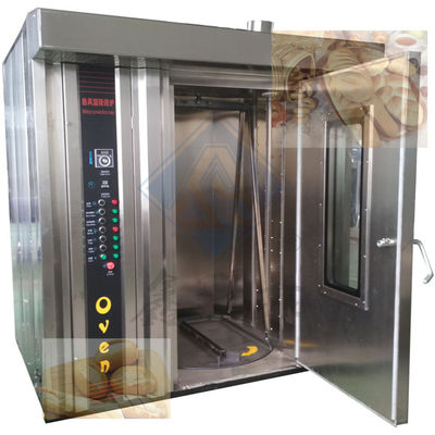 64 Tray Bread Rotary Oven Long Service Life Automatic Bread Baking Trays Equipment Made