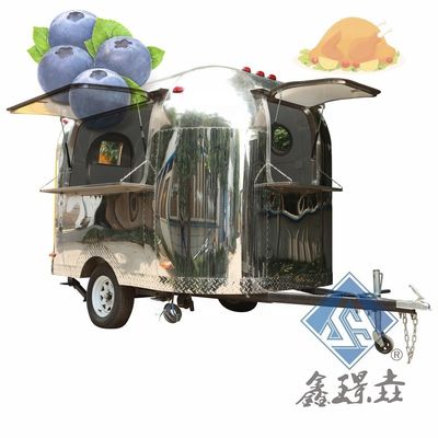 Commercial Food Carts Mobile Food Truck with Kitchen and Pizza Oven Trusted Seller